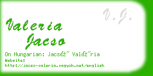 valeria jacso business card